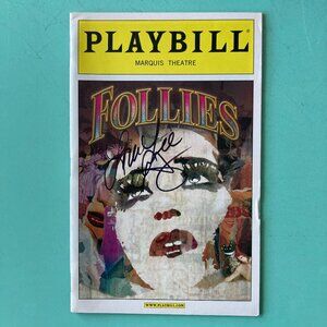 Signed Lora Lee Gayer (Only) Follies Playbill Open Nite Bernadette Peters 2011